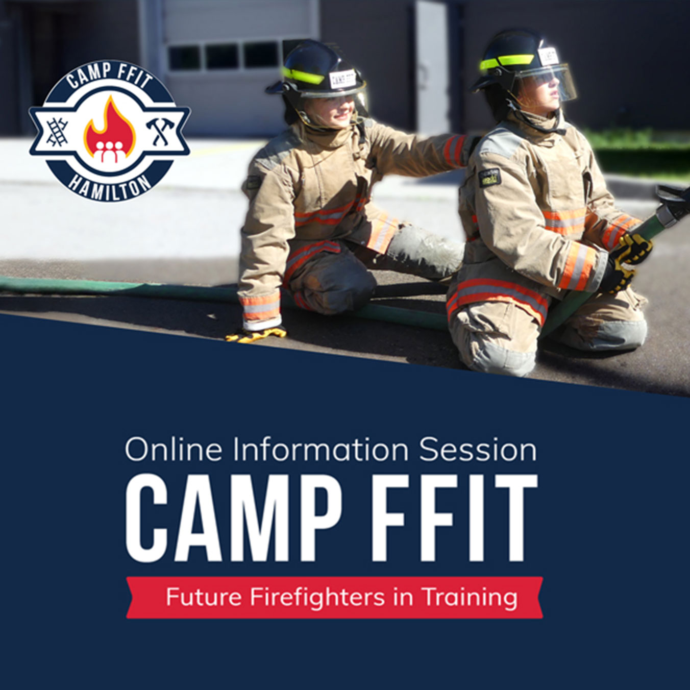 Promotion for Online Information Session for CAMP FFIT