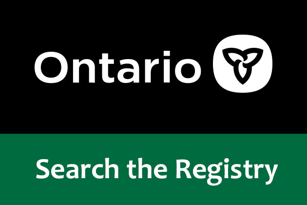 Ministry of Ontario Business Registry Search