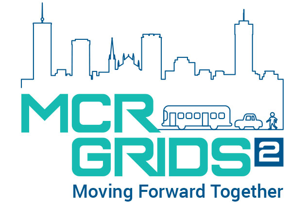 Logo for MCR GRIDS 2 Moving Forward Together