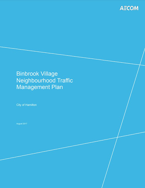 Cover of Binbrook Village Neighbourhood Traffic Management Plan