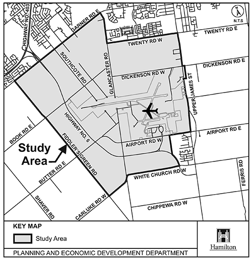 Study Area Map of AEGD Transportation Master Plan