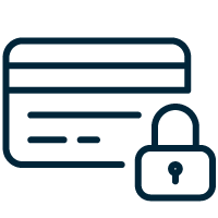 icon of a webpage and lock, forbidden access concept