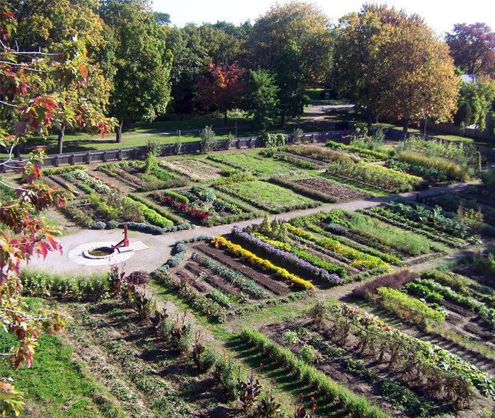 Overhead view of Dundurn Garden