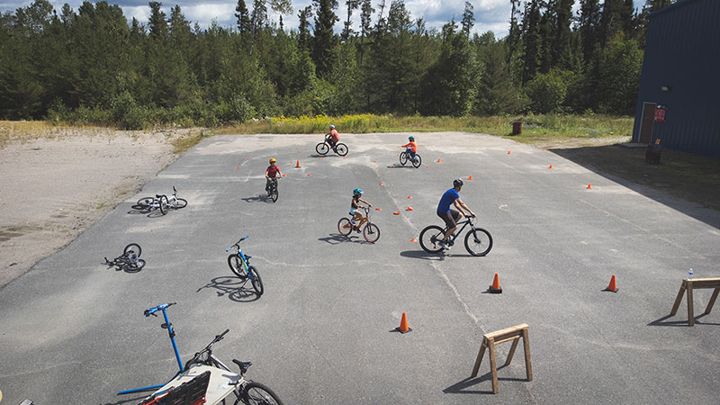 New Hope Bike Rodeo At Pier 8 - various people on bicycles on pavement