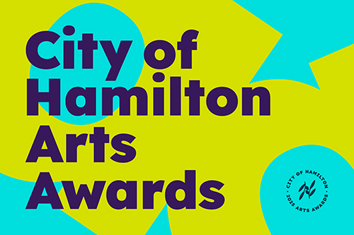 arts awards text on teal and yellow background