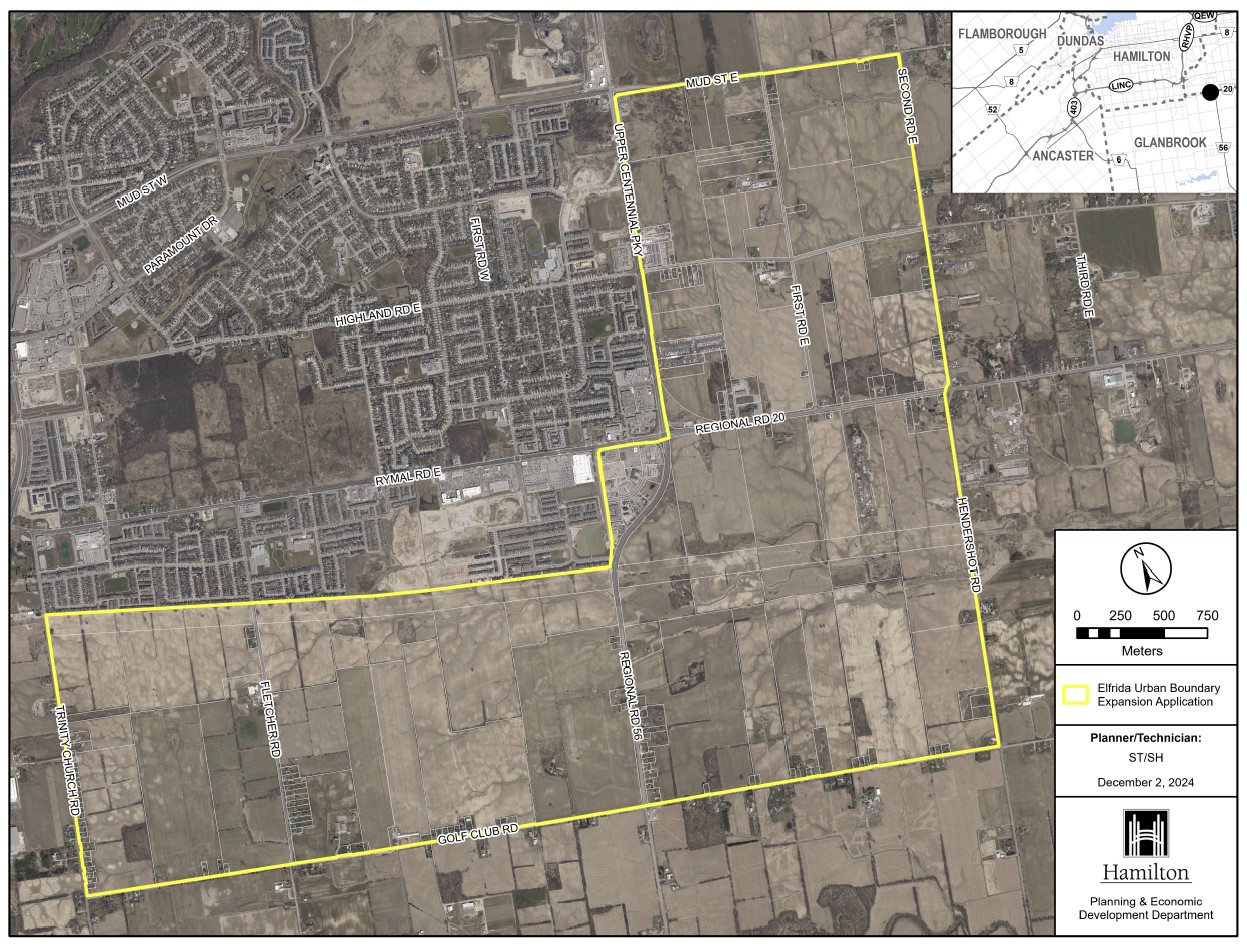 Map of Elfrida Urban Boundary Expansion Application