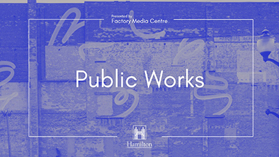 Public Works logo in blue