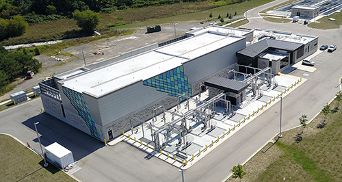 overhead view of treatment plant