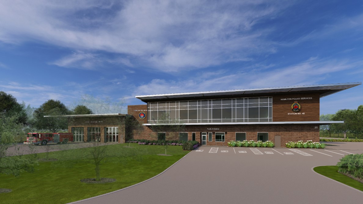 rendering of new Waterdown Station