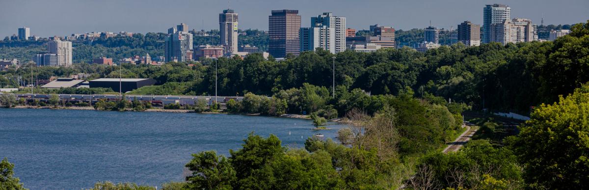 Skyline of Hamilton Ontario from York.