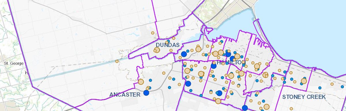 Example of GIS interactive map