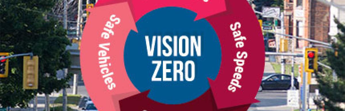 James Street with Vision Zero Logo