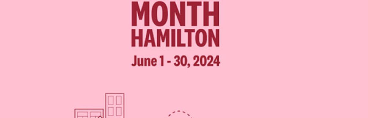 Bike Month Hamilton logo: Bike Month Hamilton, June 1-30, 2024