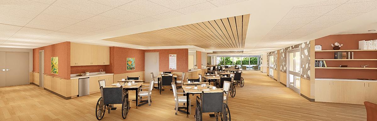 rendering of dining room