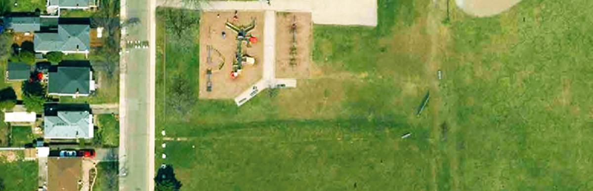 aerial image of eastmount park