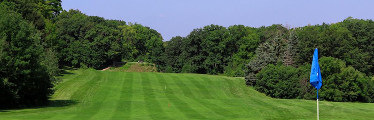 Chedoke golf club green with flag