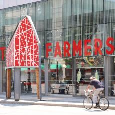 outside entrance of Farmers' Market