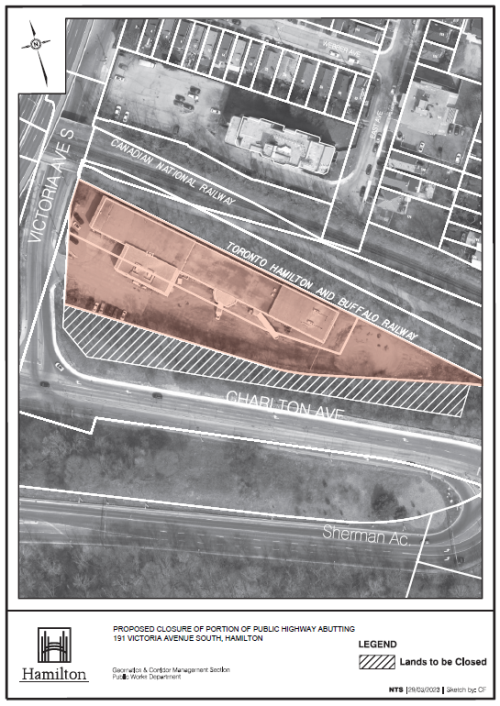 Aerial drawing/map of 191 Victoria Ave South