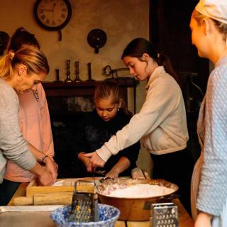 Children baking