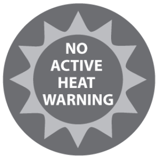 Grey No Active Heat Warning graphic