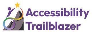 Logo with text "Accessibility Trailblazer"